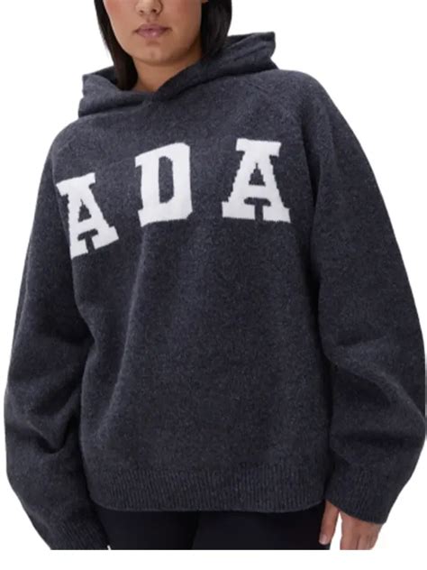 ada oversized knit hoodie